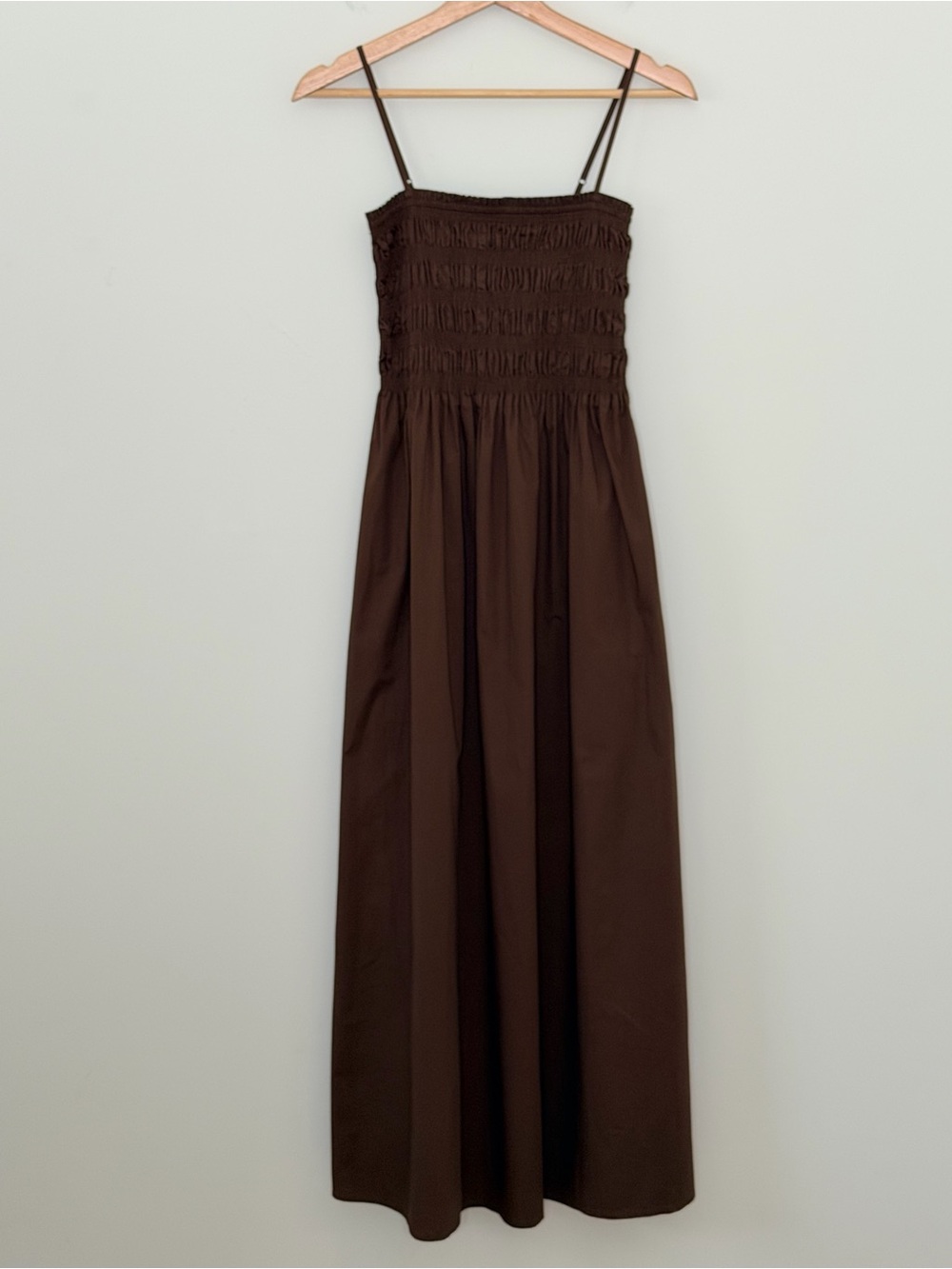 Anthropologie Pistola Bianca Sleeveless A-Line Maxi Dress smocked pockets boho - Picture 8 of 13